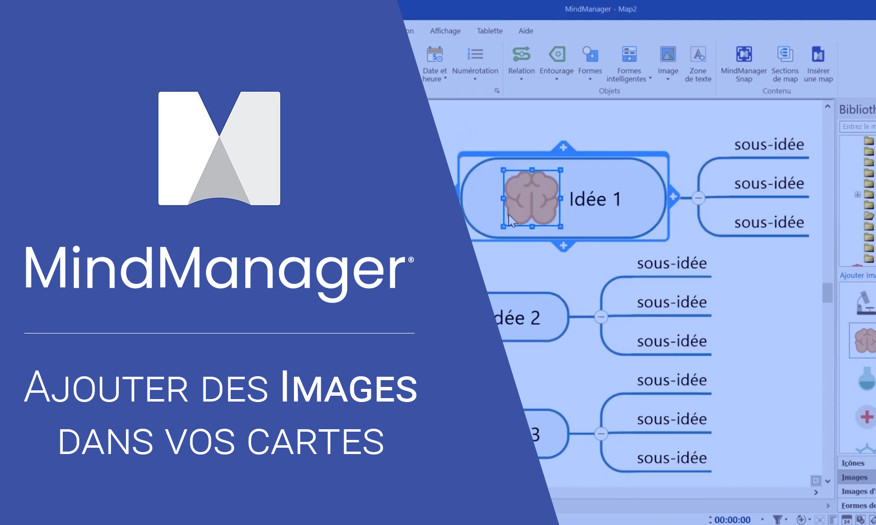 Ajouter des images sur MindManager