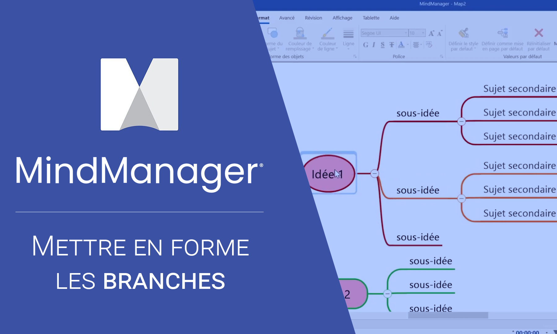 Mettre en forme les branches sur MindManager