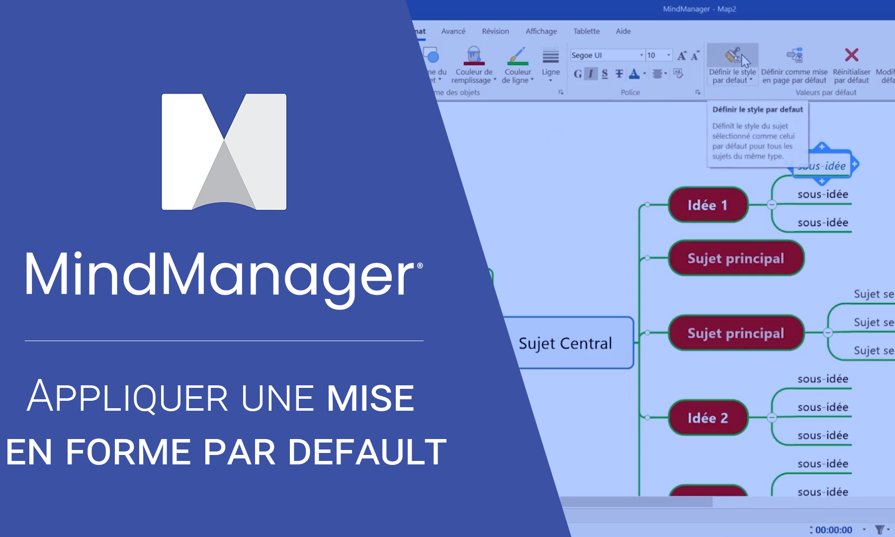 Mise en forme par default sur MindManager