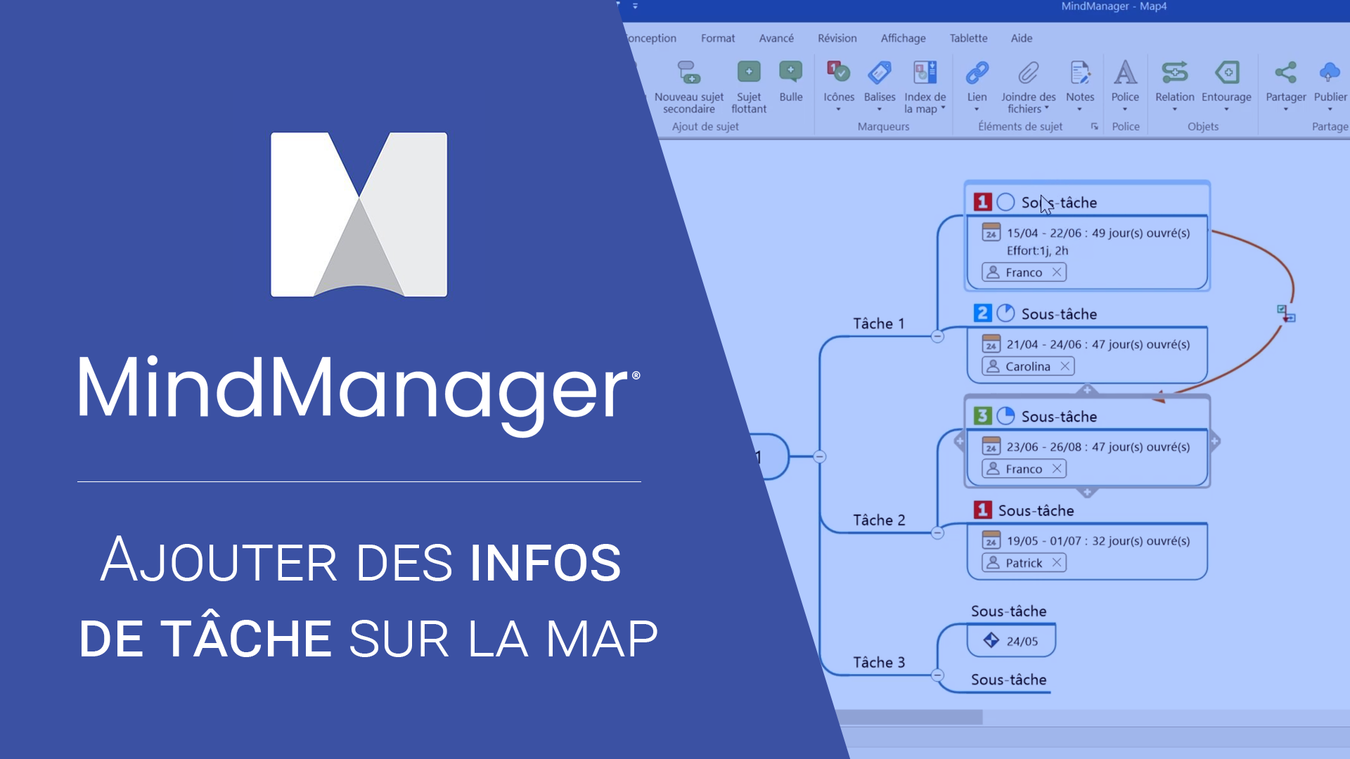 Ajouter des infos de tâche sur la map - MMD France