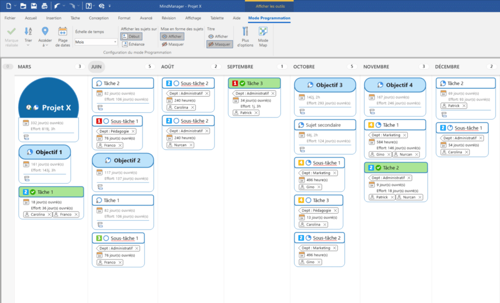 Mode Programmation MindManager